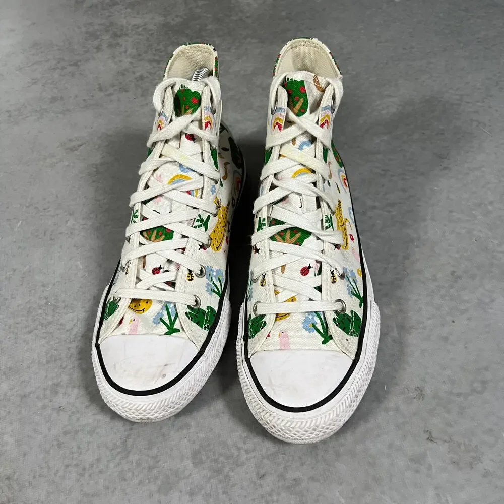 Converse Chuck Taylor All Star Nature Animal & Plant Shoes Youth Size 5 Junior